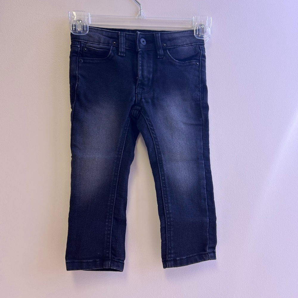 Hudson Jagger Slim Straight Black Jeans Size 2T Like New